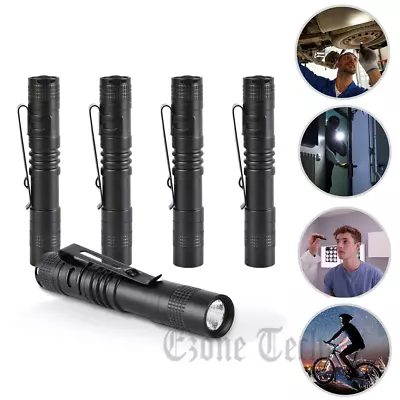 Mini Portable LED Flashlight Pocket Ultra Bright Handheld Pen Light For Camping • $11.39