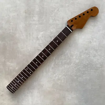 Roasted Maple Guitar Neck For Stratocaster Strat Rosewood Nitro Satin Semi-hemi • £129