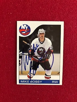 1985-86 Mike Bossy  Autographed  (JSA)  Topps  Trading Card (Islanders) • $99