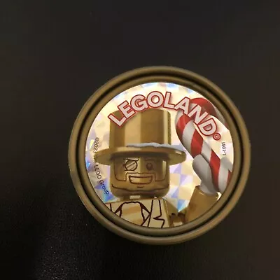 Lego Mr.  Gold Pop Badge Christmas Candy Cane Legoland Super Rare NEW • $49.99