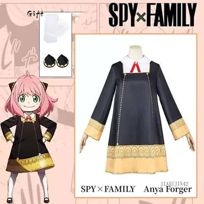 SPY×FAMILY Anya Forger Cosplay Costume Dress Full Set Anime Outfits Women Kids • $22.87