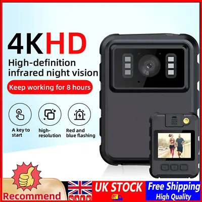 1080P HD Body Camera Wearable 1800mAh Night Vision DV Action Cam With Back Clip • £30.29