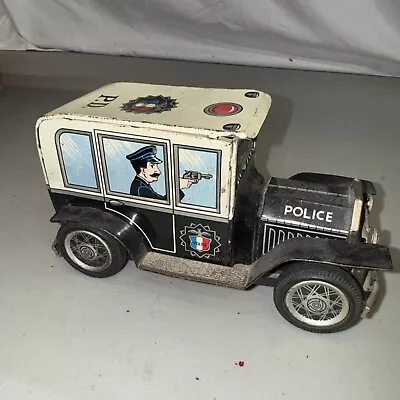 Daiya Ca. 1950s Tin Lithographed Friction P-531 Police Patrol Car • $17.14