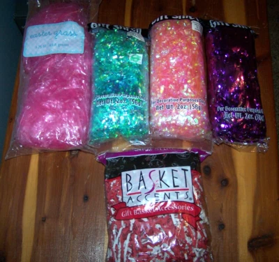 $14.99 • Buy Gift Basket Easter Decorative Grass Filler Accent - Lot Of 5
