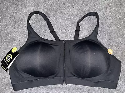 Champion C9 Sports Bra Target Power Shape Max Zip Front 4X Black • $25.99