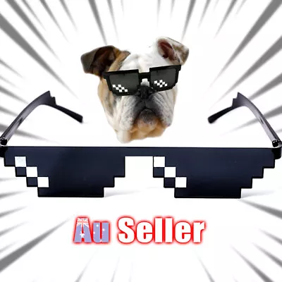 Pixel Sunglasses Element Second Rectangle Thug Life Mosaic Artifact Coded • $8.55