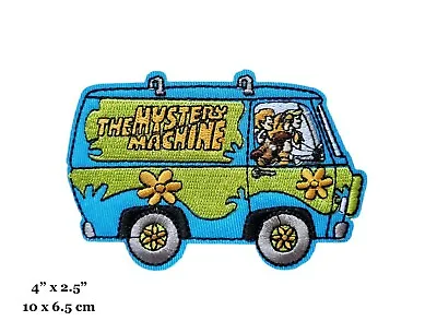 Scooby Doo Cartoon Mystery Machine Van Embroidered Iron On Patch • $4.99