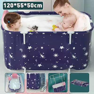$44.17 • Buy US Folding Bathtub Adult Portable Spa Sauna Bath Bucket Water Tub Indoor Outdoor