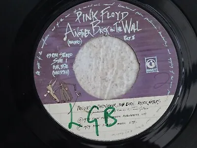 Pink Floyd  'Another Brick In The Wall/One Of My Turns' 7” Jukebox Single  • £2.99