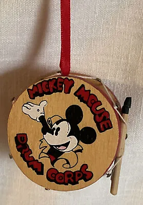 Vintage Kurt S Adler Disney Mickey Mouse Drum Corps Wooden Christmas Ornament  • $10.11