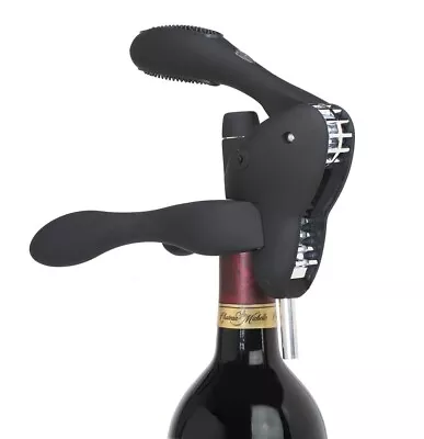 Metrokane Rabbit Corkscrew Wine Opener With Foil Cutter - Black - W6004 • $39.95