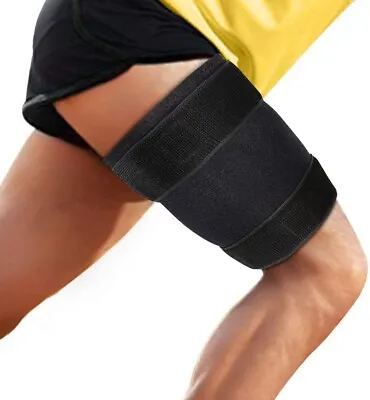 Leg Support Brace Hamstring Quad Thigh High Compression Sleeve Socks Pain Relief • $16.98