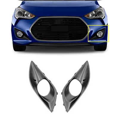 For 2013-2017 Hyundai Veloster Turbo Pair Front Fog Light Cover Bezel • $32.56