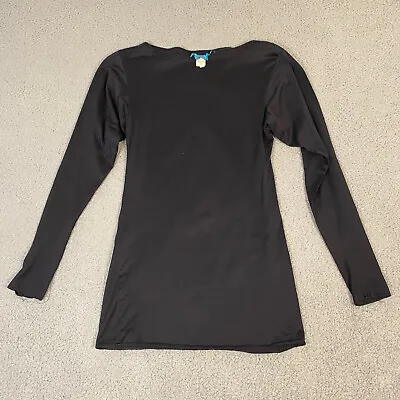 Vintage Kenzo Paris Womens Blank Long Sleeve T-Shirt Size M Black Cotton  • $19.98