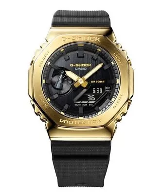 CASIO G-SHOCK GM-2100G-1A9JF Gold Black Men's Watch METAL COVERED Stainless • $330.62