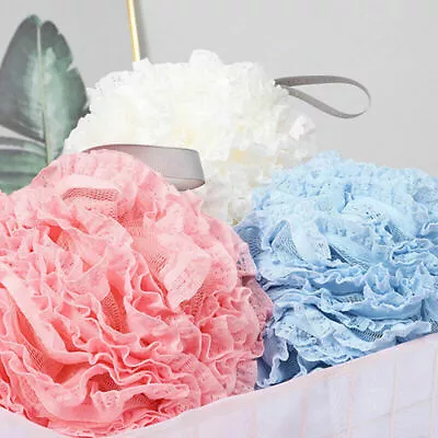 Large Sponge Mesh Balls Exfoliating Body Puff Soft Bath Shower Wash Scrunchie  • $3.99