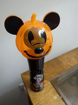 Disney Halloween Mickey Mouse Pumpkin Face Light-Up Spinner Toy Hand Held • $14.98