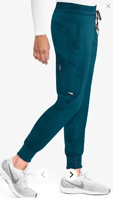 Grey's Anatomy Women's Kira Jogger Scrub Pant W/ 5 Pockets Cargo Bahama Sz M Nwt • $17.99