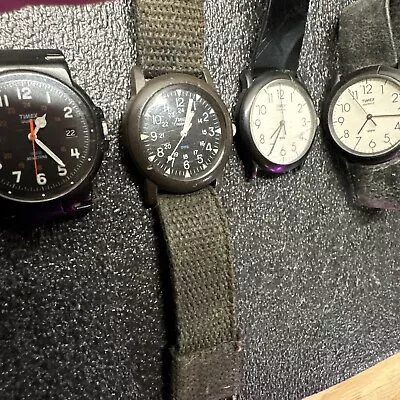 Vintage Timex Field Camper Macgyver Military 24HR Watch Lot • $69