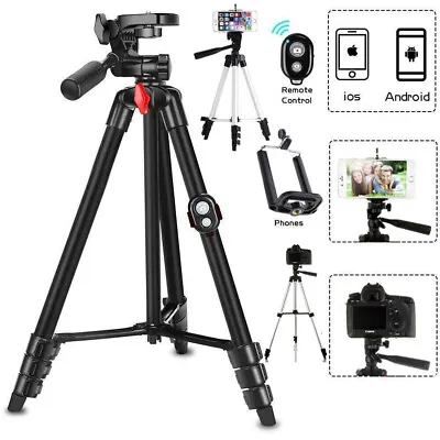 $13.95 • Buy Aluminum Alloy Camera Tripod Stand Holder For Canon Nikon Cell Phone DSLR Silver