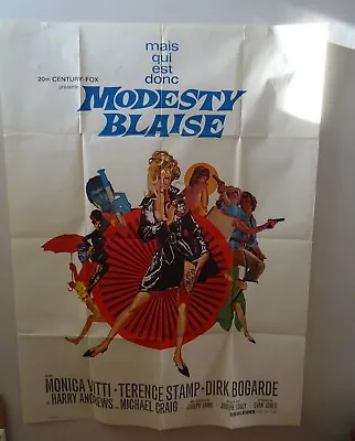 MODESTY BLAISE/MONICA VITTI/JOSEPH LOSEY/  U5JA/ French Poster 47x63 • $175