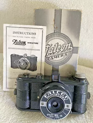 Vintage Falcon Miniature Camera W. Original Deco Box • $25