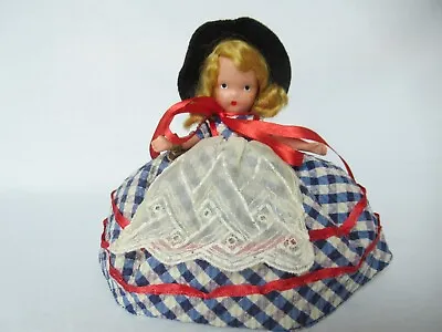 Bisque Nancy Ann Storybook Doll #58 Western Miss Frozen Leg Ca. 1943-45 • $22