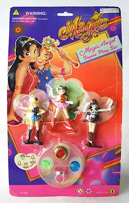 Rare Vintage 90's Sailor Moon Mini Figures + Rings New Sealed ! • $50.57