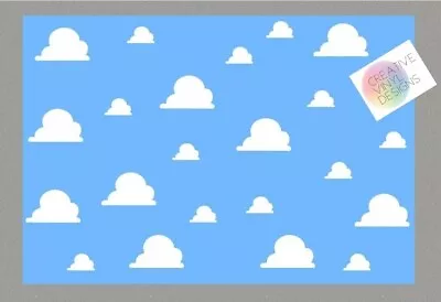 10 20 40 CLOUDS Toy Story Inspired Themed Nursery Wall Vinyl Sticker Decal Cloud • £3.98