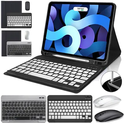 $47.95 • Buy For IPad 5th 6th 7th 8th 9th Gen 10.2 Air 4 5 Pro Bluetooth Keyboard Case Mouse
