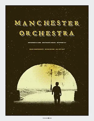Manchester Orchestra November 2008 Limited Edition Gig Poster • $65