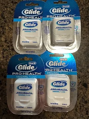 New Glide Pro Health 54.5 Yd Dental Floss Lot Of 4 • $12.99