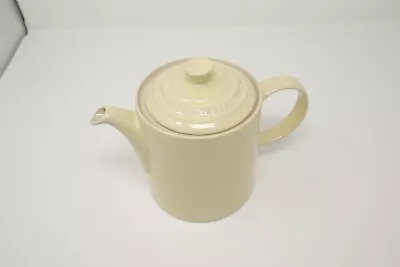 Le Creuset Tea Pot. 1.3 Litre. Cream / Pale Yellow.  Used Excellent Condition • £25