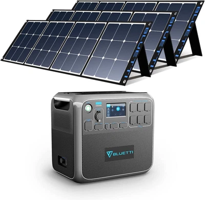 $4165.57 • Buy BLUETTI AC200P Portable Power Station With Solar Panel Included 2000W Solar Gene
