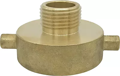 1-1/2  NST (NH) Female X 3/4  GHT Male Brass Fire Hydrant Adapter With Pin Lug B • $22.40