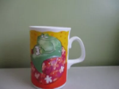 Duchess Mug England Frog Grub& Beetle Multi Coloured Fine Bone China 325ml • $8