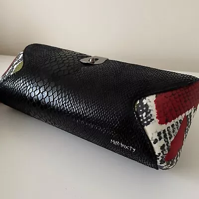 MISS SIXTY Tube Clutch Bag Snake Skin Look Occasion Designer Handbag • £19.99