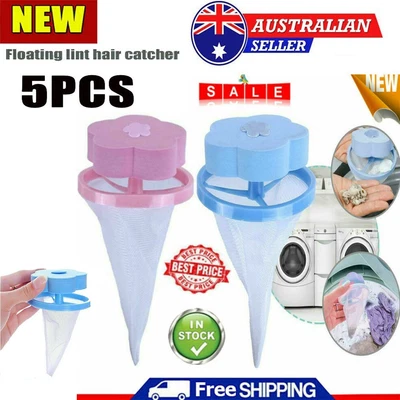 $10.40 • Buy 5X Washing Machine Floating Laundry Pet Fur Catcher Remover Hair Lint Catcher