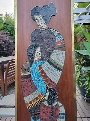 Mid Century Modern Mosaic Wall Hanging Vintage Evelyn Ackerman Strong Era  • $1800