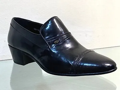 New *Reduced* Men's Donelli Classic Cuban Heel All Leather Shoes By Paco Milan • £47