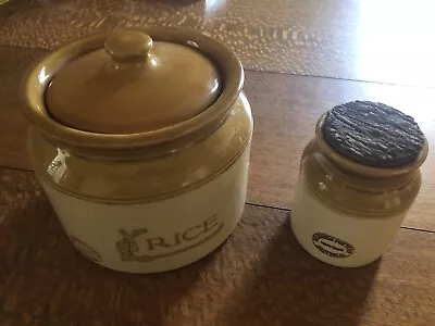 Bendigo Pottery Rice Container-Heritage Range Lot Of 2 • $37