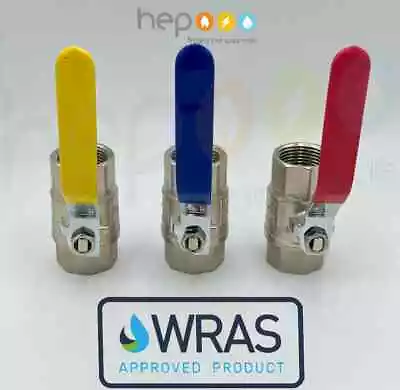 £9.03 • Buy Red Lever Ball Valve Female To Female Sizes 1/4  - 1.1/2  BSP - Full Flow WRAS