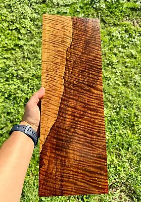 Master Grade Hawaiian Super Curly Mango Billet Woodworking Exotic Wood #34 • $234.40