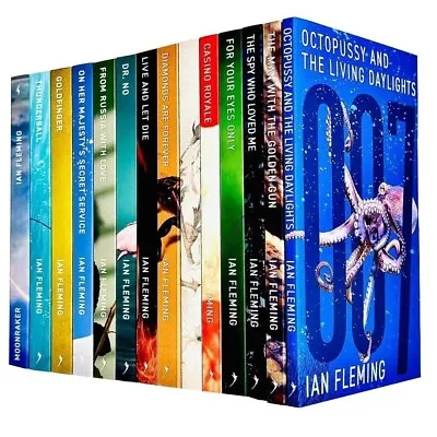 Vintage 007 James Bond Collection 14 Books Set By Ian Fleming NEW Pack • £99.90