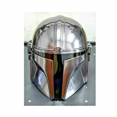 Star Wars The Black Series The Mandalorian Premium Steel Helmet Replica • $67.49