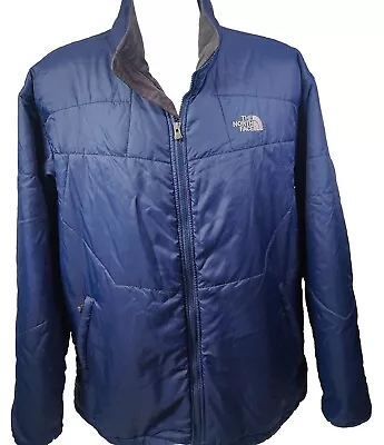 THE NORTH FACE Quilted Poly Fill Blue Long Sleeve Full Zip Coat/Jacket Mens XXL  • $21