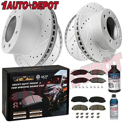 4WD Front Rear Brake Rotors Pads Kit For Ford F-250 F-350 SD 2005 2006 2007 F250 • $329.79