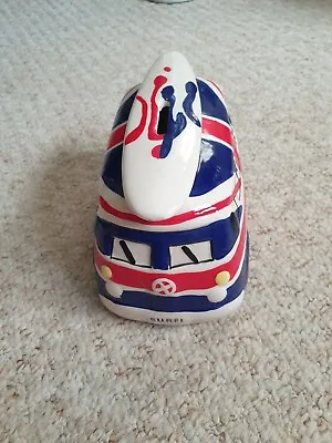 Camper Van/Surf Union Jack Ceramic Money Box • £8