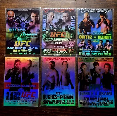 2010 Topps UFC Fight Poster Lot Of 6 • $12.99
