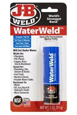 J-B WELD WATERWELD EPOXY PUTTY - 57gm • $29